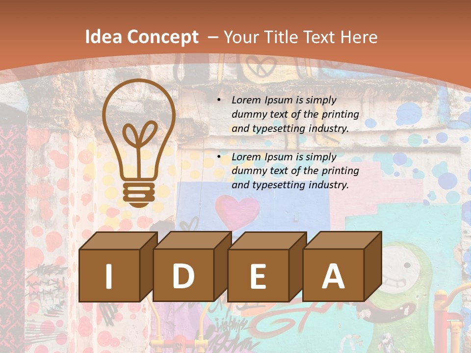 Paint Wall Illustration And Painting PowerPoint Template