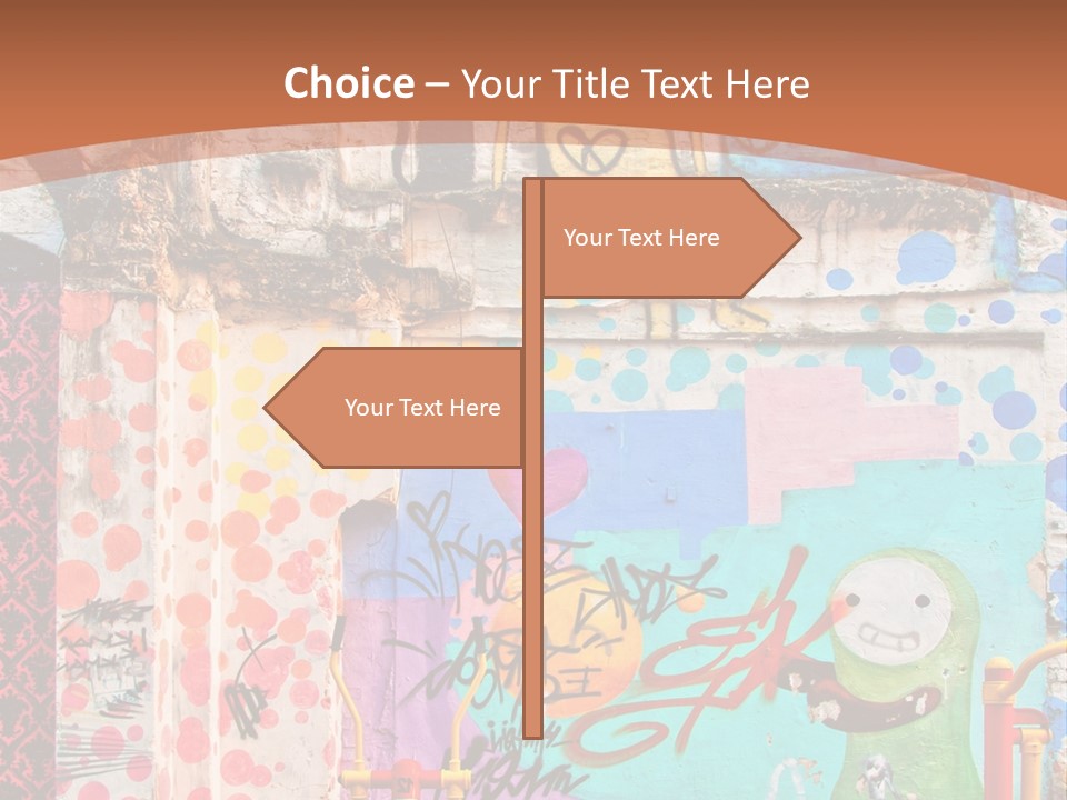 Paint Wall Illustration And Painting PowerPoint Template