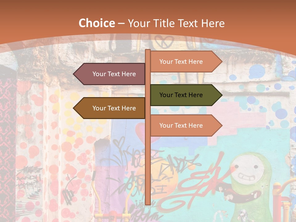 Paint Wall Illustration And Painting PowerPoint Template