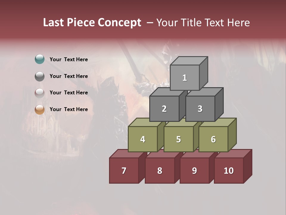 Fantasy Leader Fighter PowerPoint Template