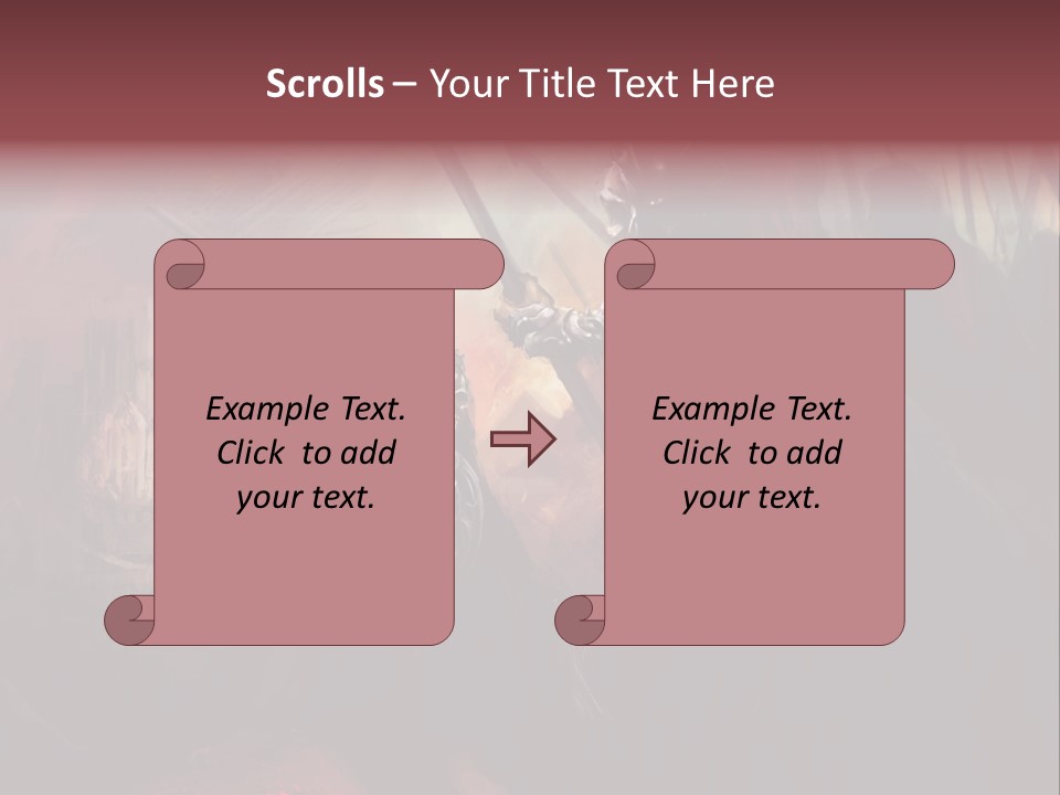 Fantasy Leader Fighter PowerPoint Template
