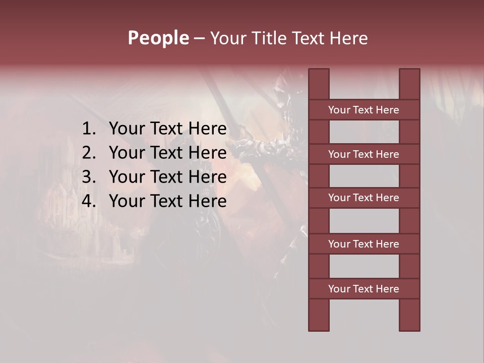 Fantasy Leader Fighter PowerPoint Template