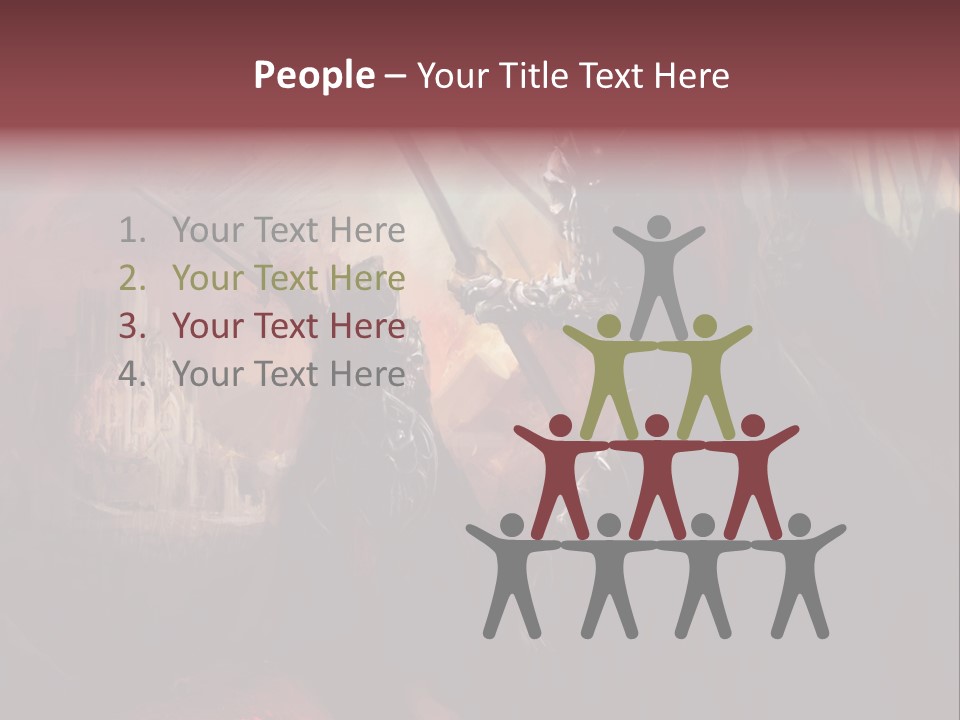 Fantasy Leader Fighter PowerPoint Template