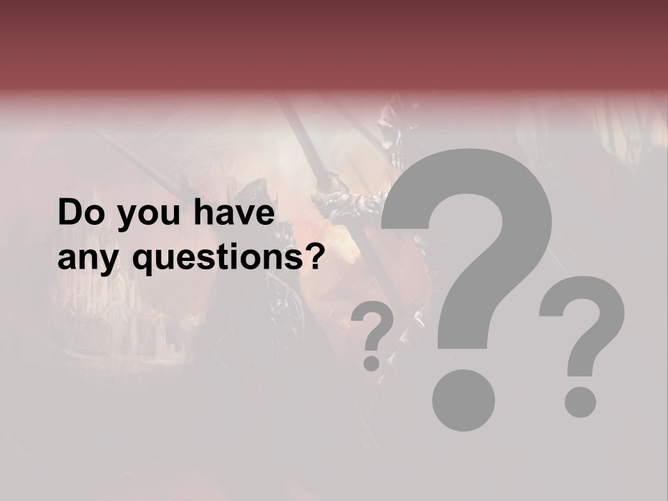 Fantasy Leader Fighter PowerPoint Template