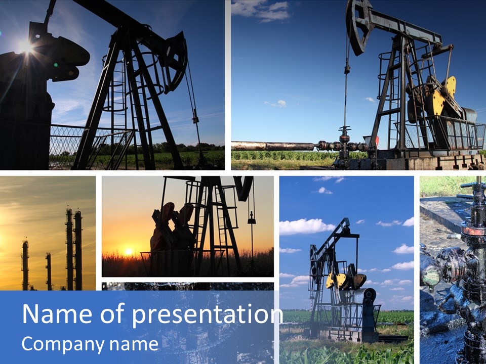 Power Crude Refinery PowerPoint Template