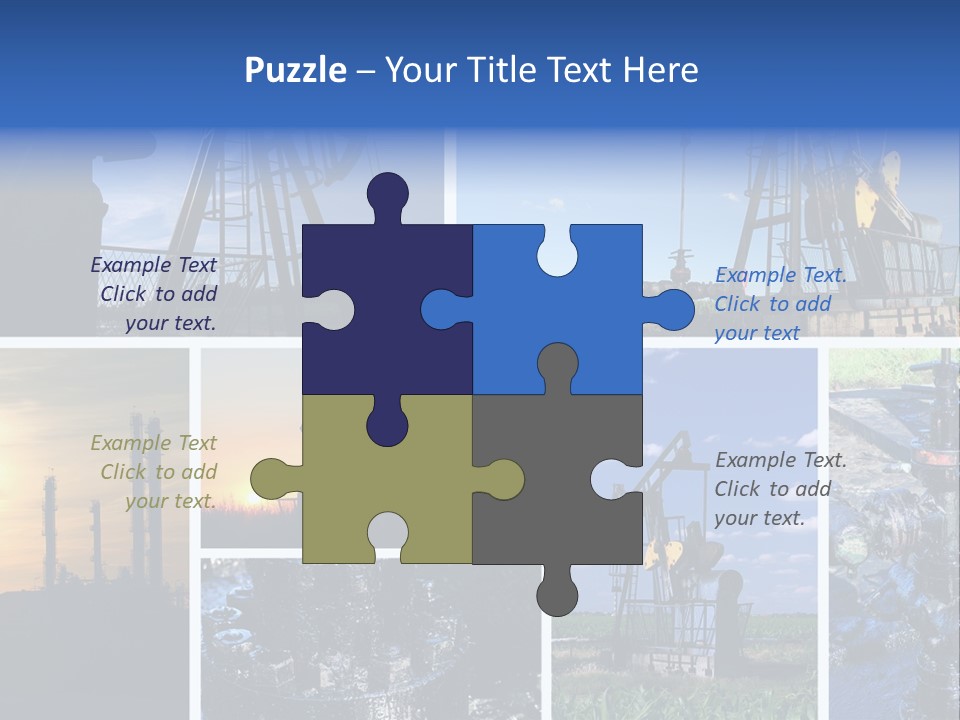 Power Crude Refinery PowerPoint Template