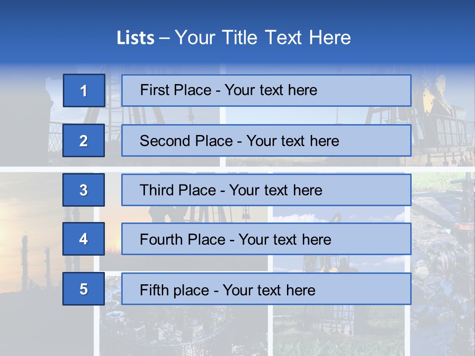 Power Crude Refinery PowerPoint Template
