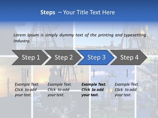 Power Crude Refinery PowerPoint Template