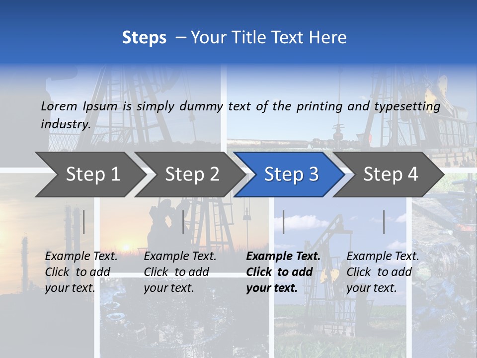 Power Crude Refinery PowerPoint Template