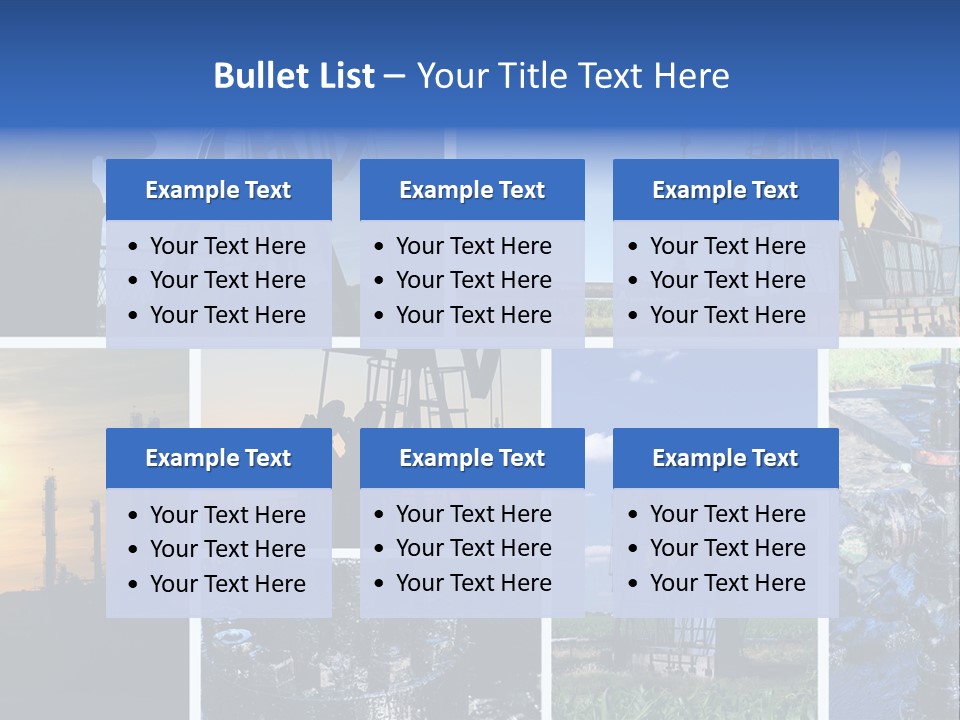 Power Crude Refinery PowerPoint Template
