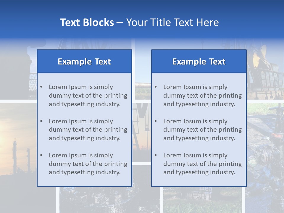 Power Crude Refinery PowerPoint Template
