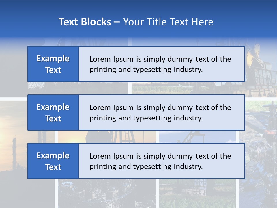Power Crude Refinery PowerPoint Template