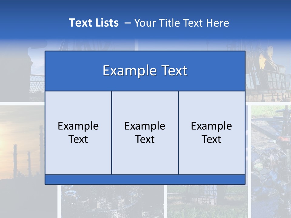 Power Crude Refinery PowerPoint Template