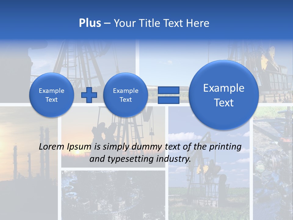 Power Crude Refinery PowerPoint Template