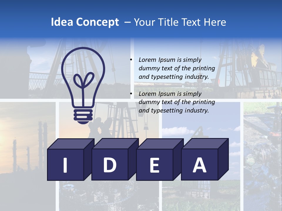 Power Crude Refinery PowerPoint Template