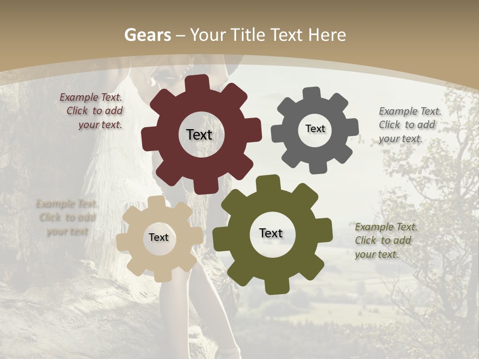 Background Lights Gorgeous PowerPoint Template