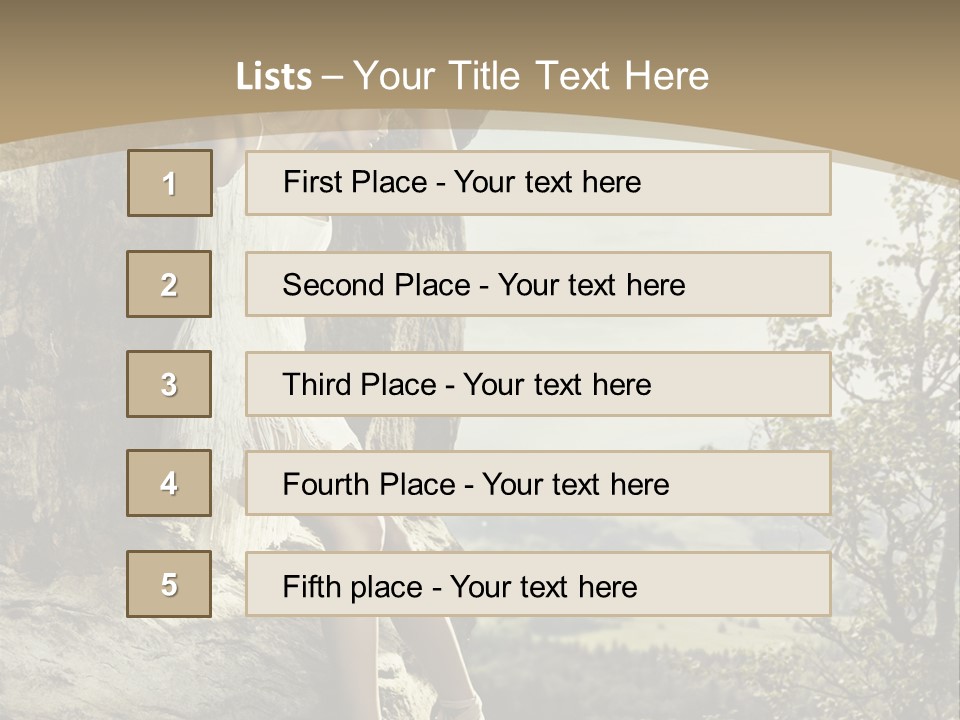 Background Lights Gorgeous PowerPoint Template