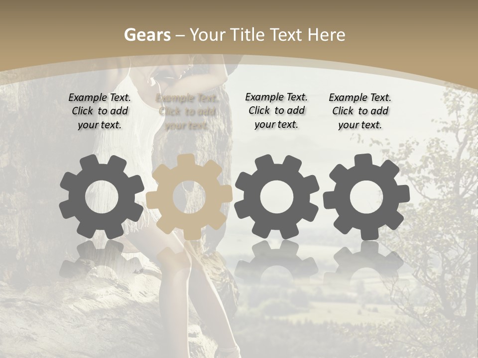 Background Lights Gorgeous PowerPoint Template