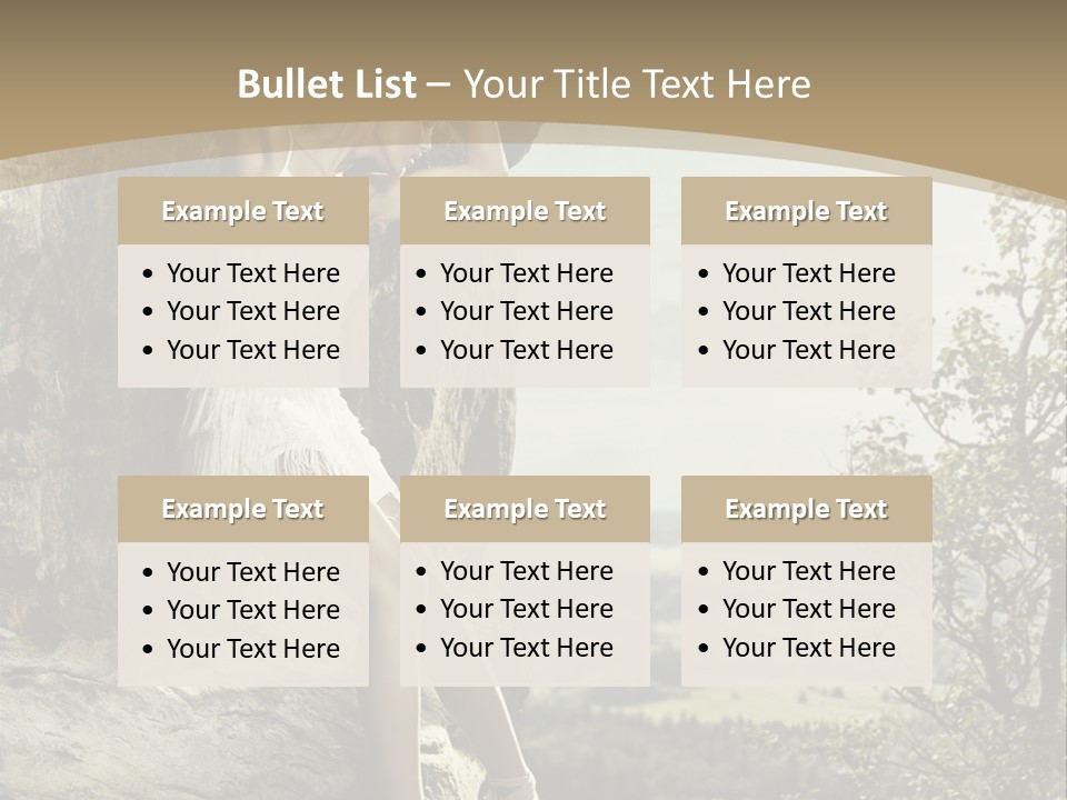 Background Lights Gorgeous PowerPoint Template