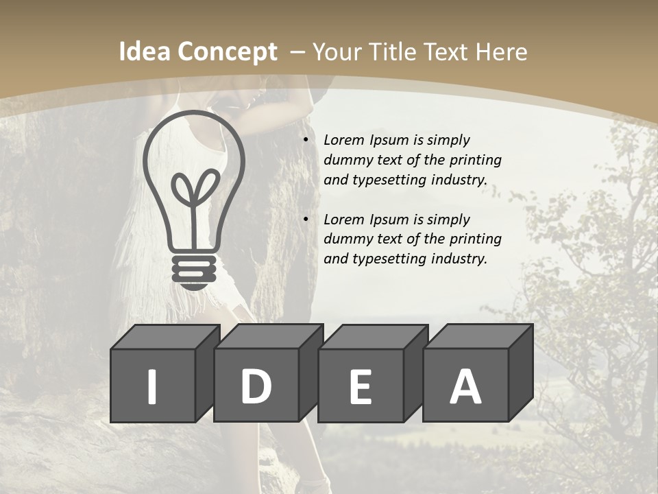 Background Lights Gorgeous PowerPoint Template