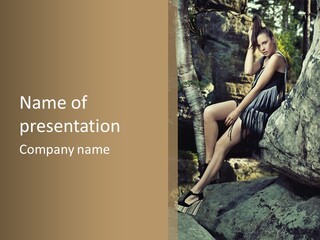 Elegant Hair Girl PowerPoint Template