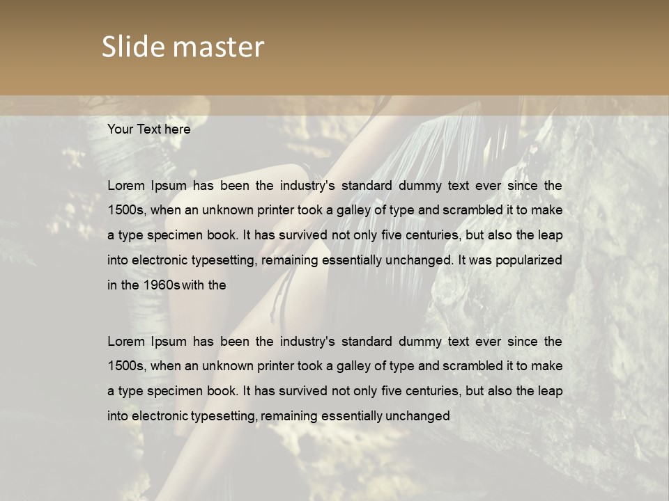 Elegant Hair Girl PowerPoint Template