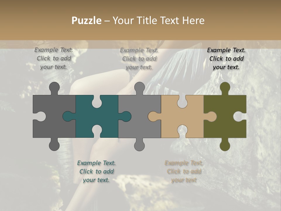 Elegant Hair Girl PowerPoint Template