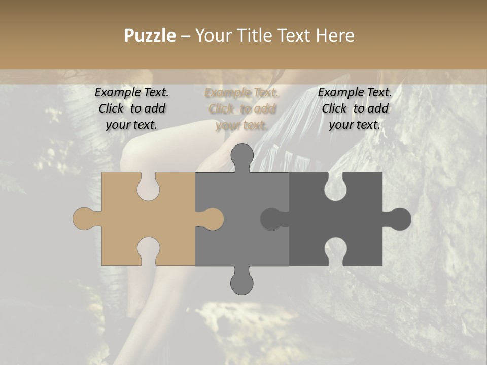 Elegant Hair Girl PowerPoint Template