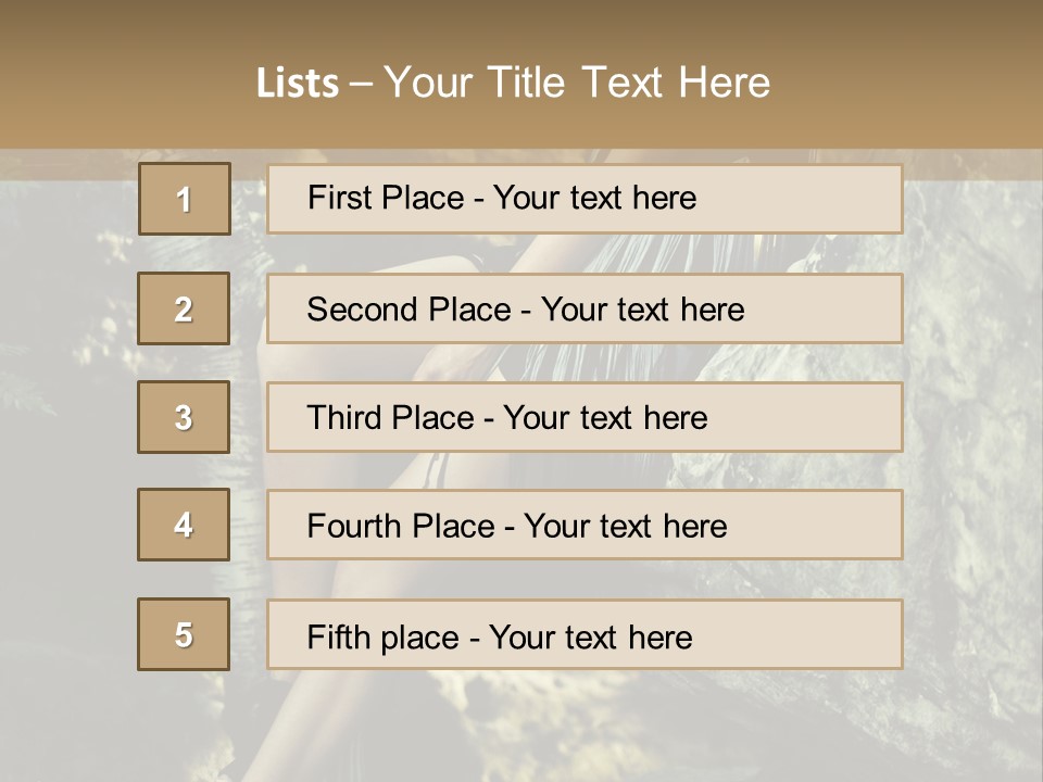 Elegant Hair Girl PowerPoint Template