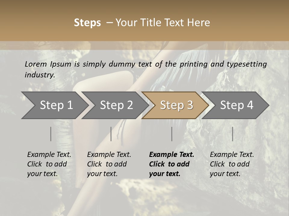 Elegant Hair Girl PowerPoint Template