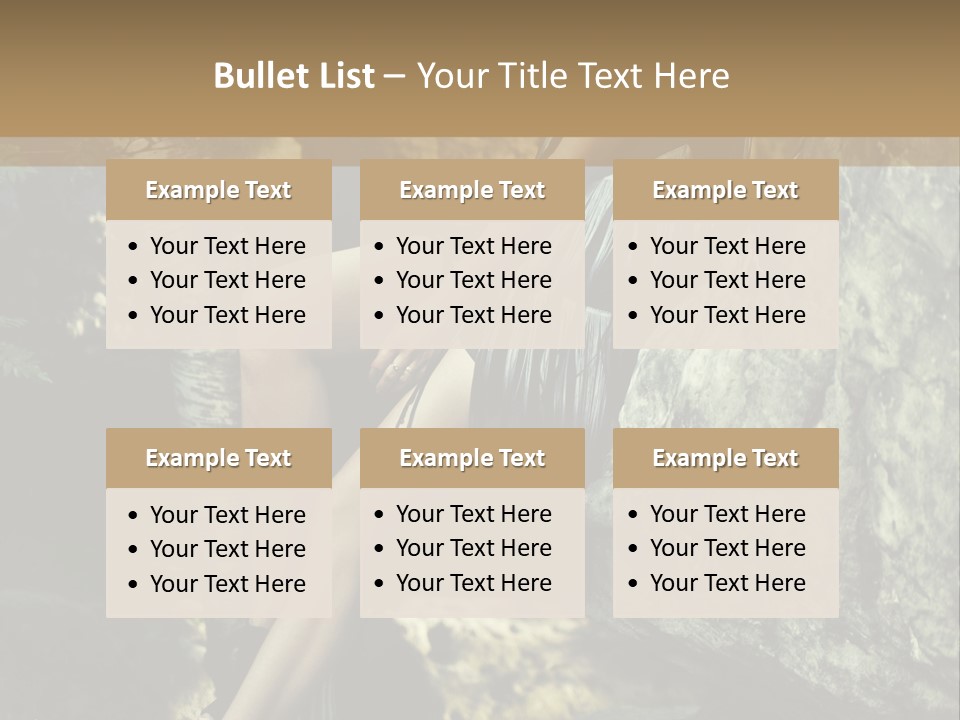 Elegant Hair Girl PowerPoint Template