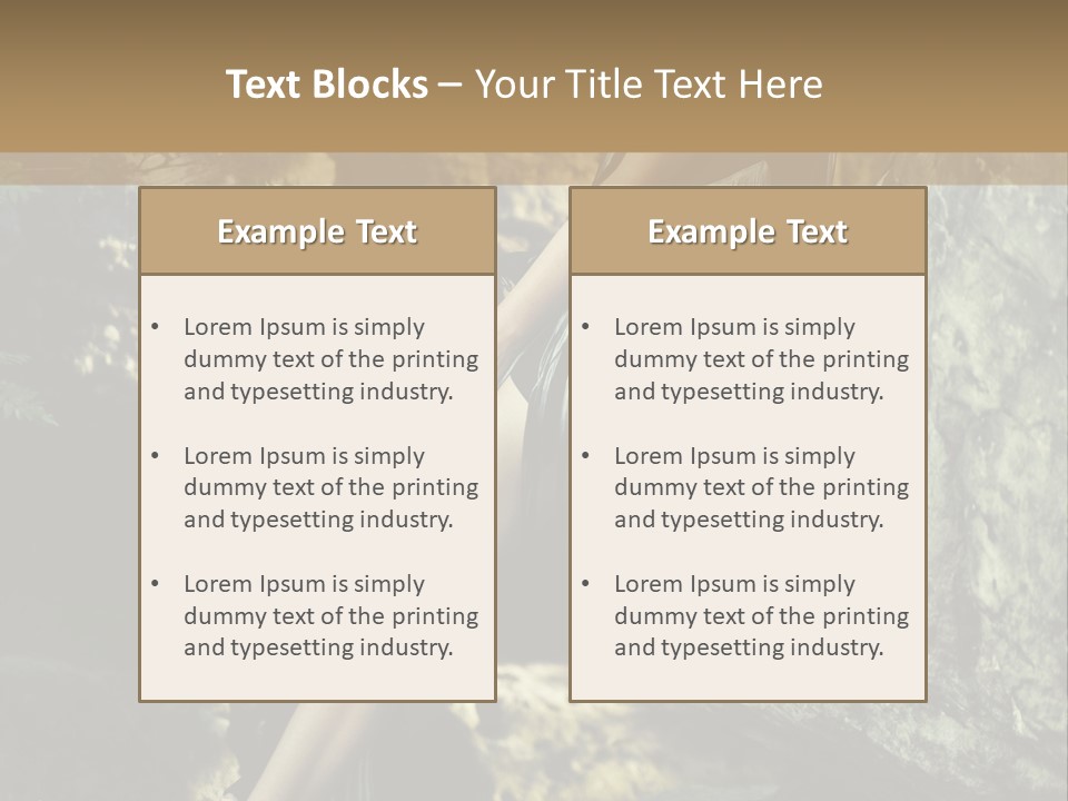 Elegant Hair Girl PowerPoint Template