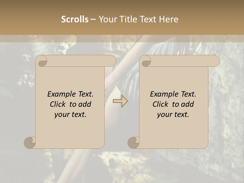 Elegant Hair Girl PowerPoint Template