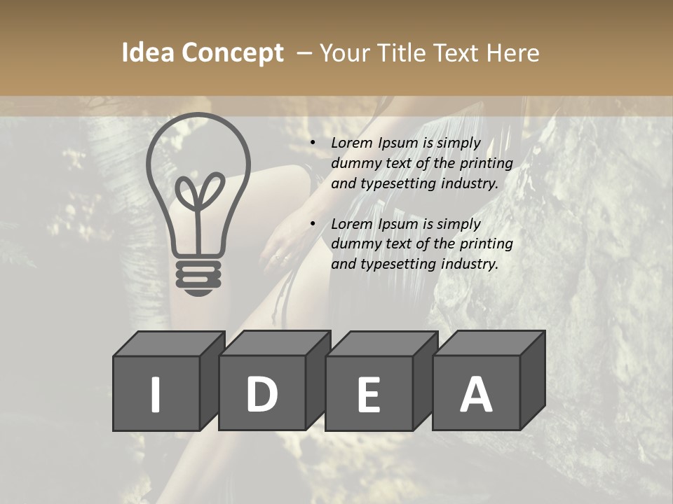 Elegant Hair Girl PowerPoint Template