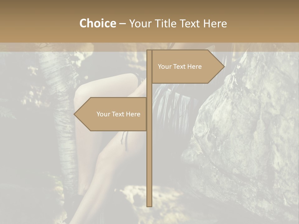 Elegant Hair Girl PowerPoint Template