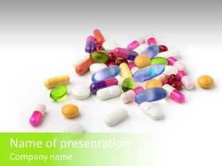 Sick Medications Vitamin PowerPoint Template