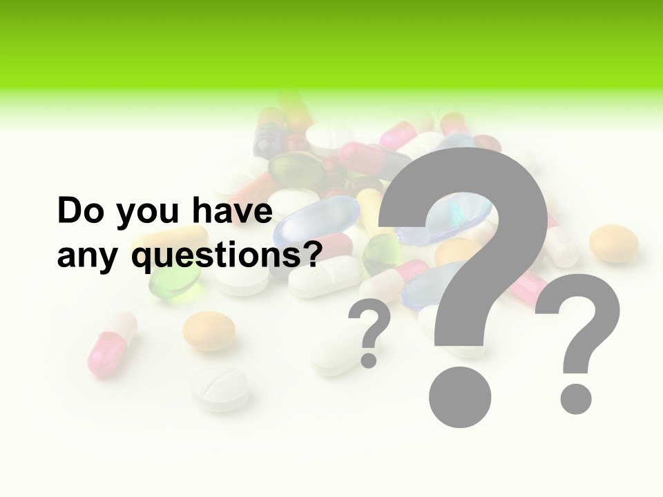 Sick Medications Vitamin PowerPoint Template