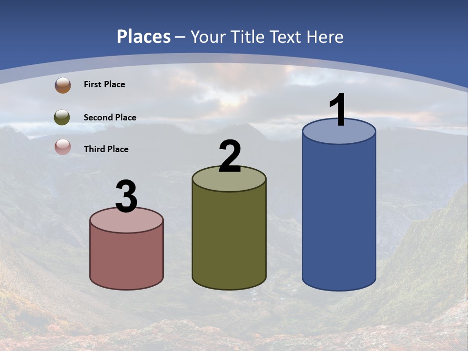 Village Touristy Sky PowerPoint Template