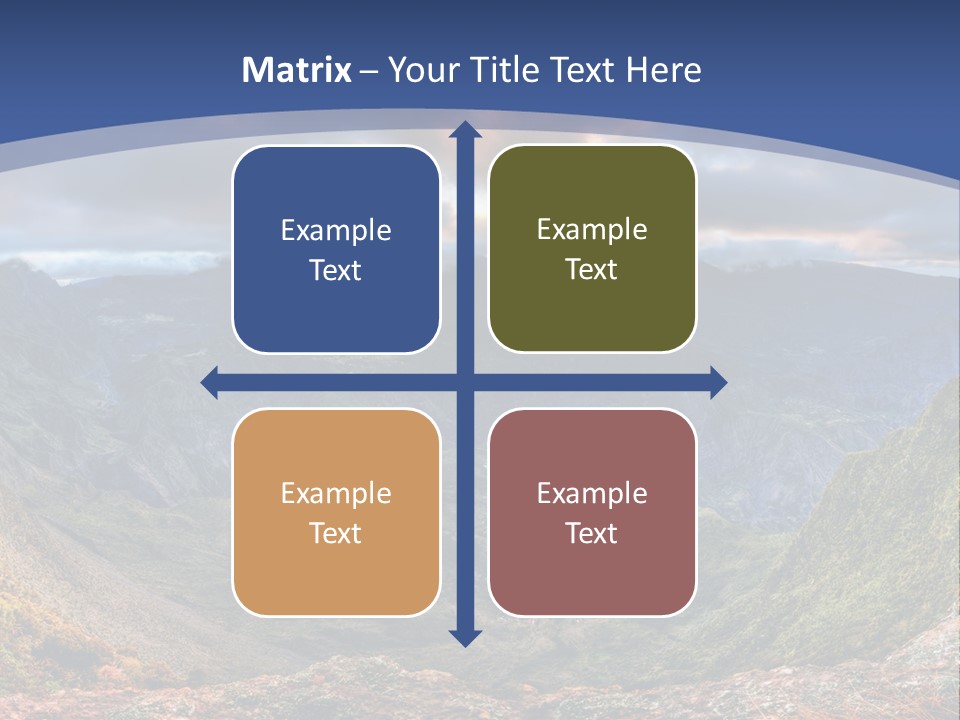 Village Touristy Sky PowerPoint Template