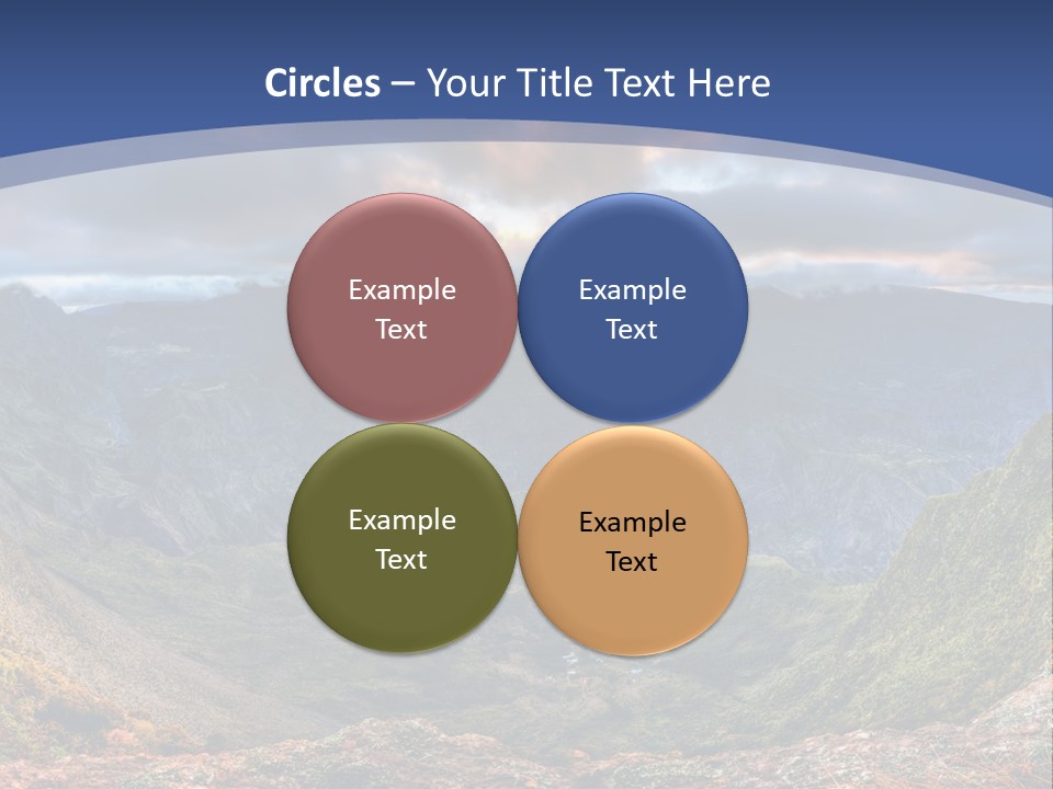 Village Touristy Sky PowerPoint Template