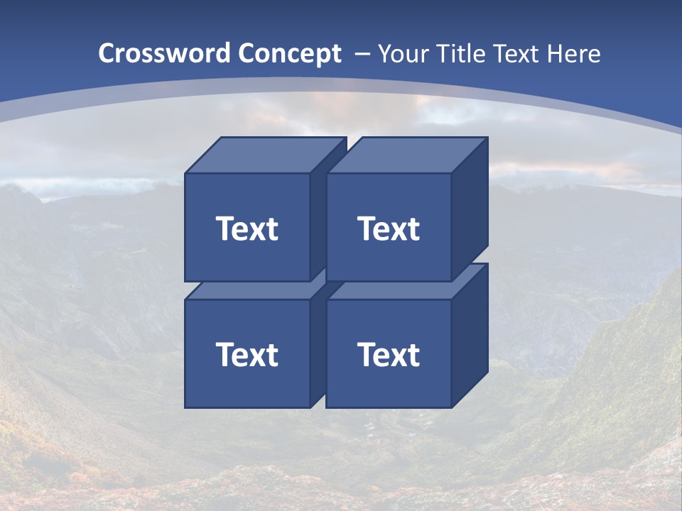 Village Touristy Sky PowerPoint Template