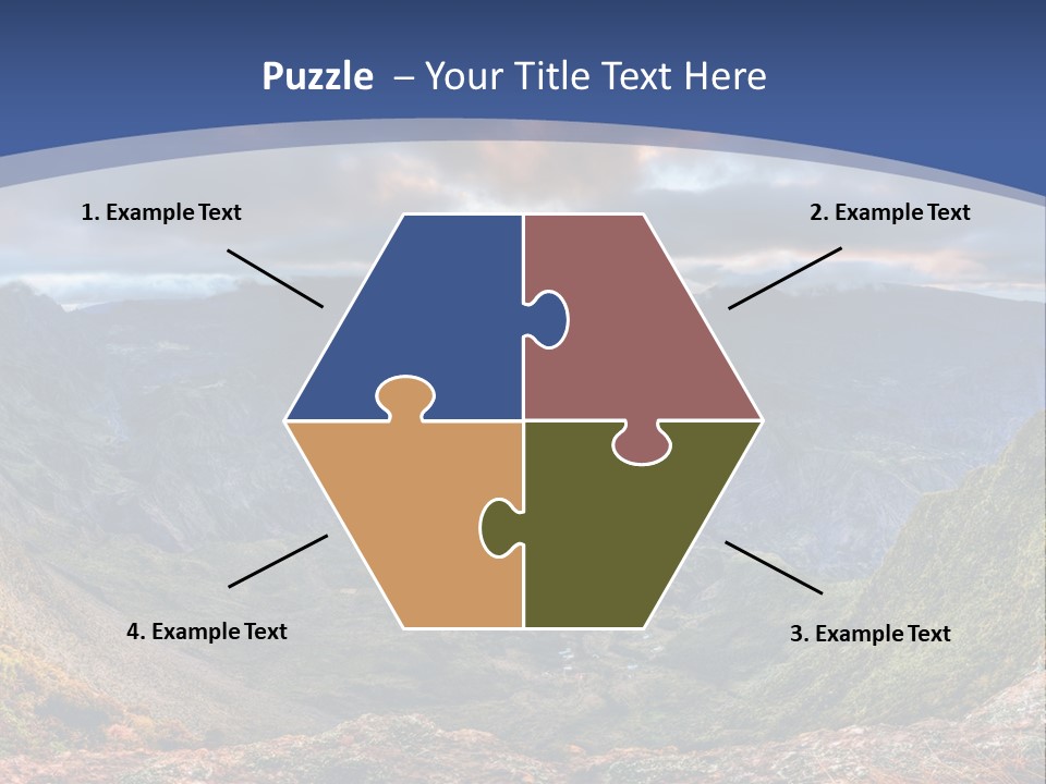 Village Touristy Sky PowerPoint Template