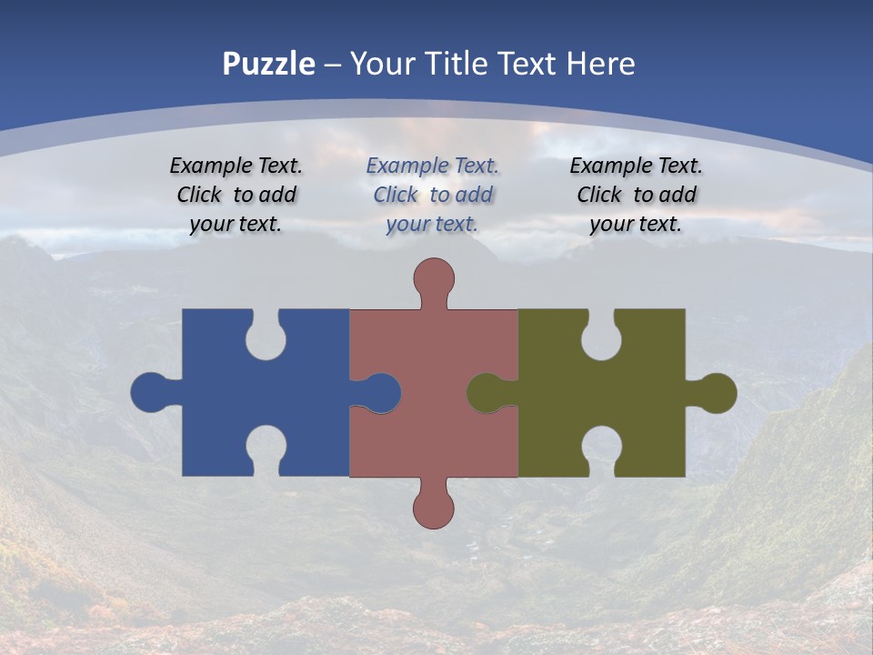 Village Touristy Sky PowerPoint Template