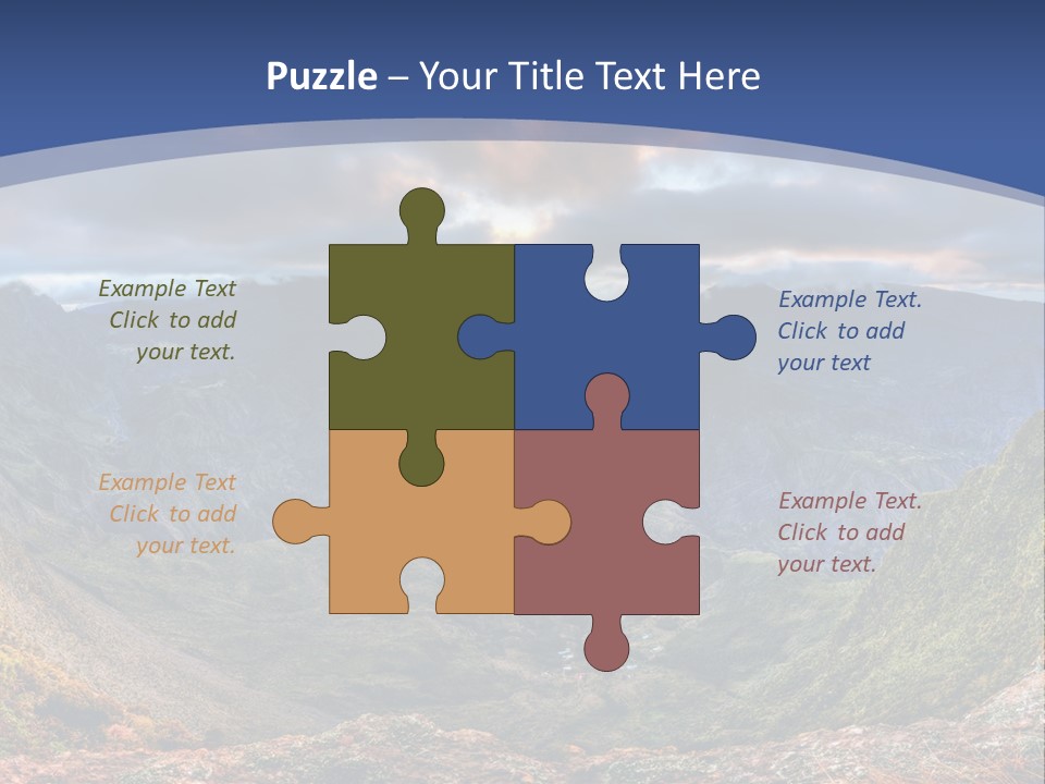 Village Touristy Sky PowerPoint Template