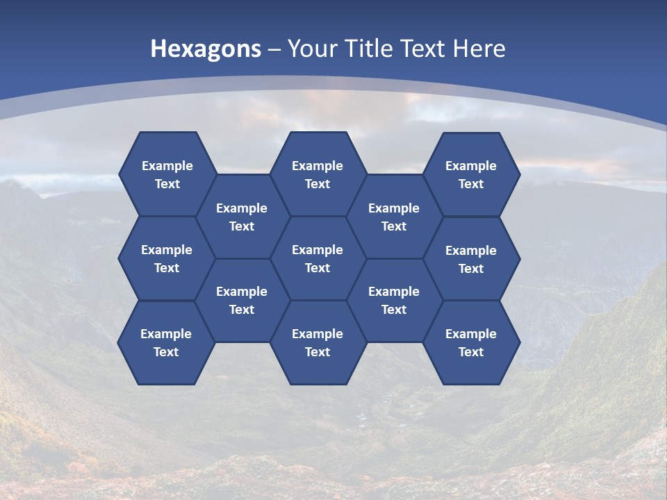 Village Touristy Sky PowerPoint Template