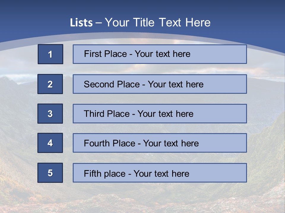 Village Touristy Sky PowerPoint Template