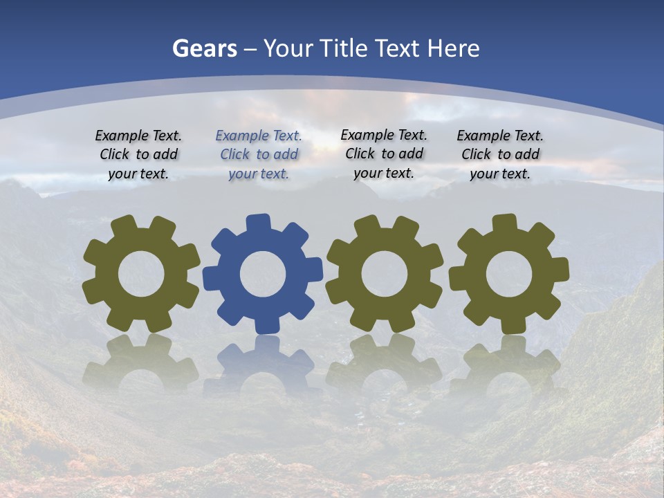 Village Touristy Sky PowerPoint Template