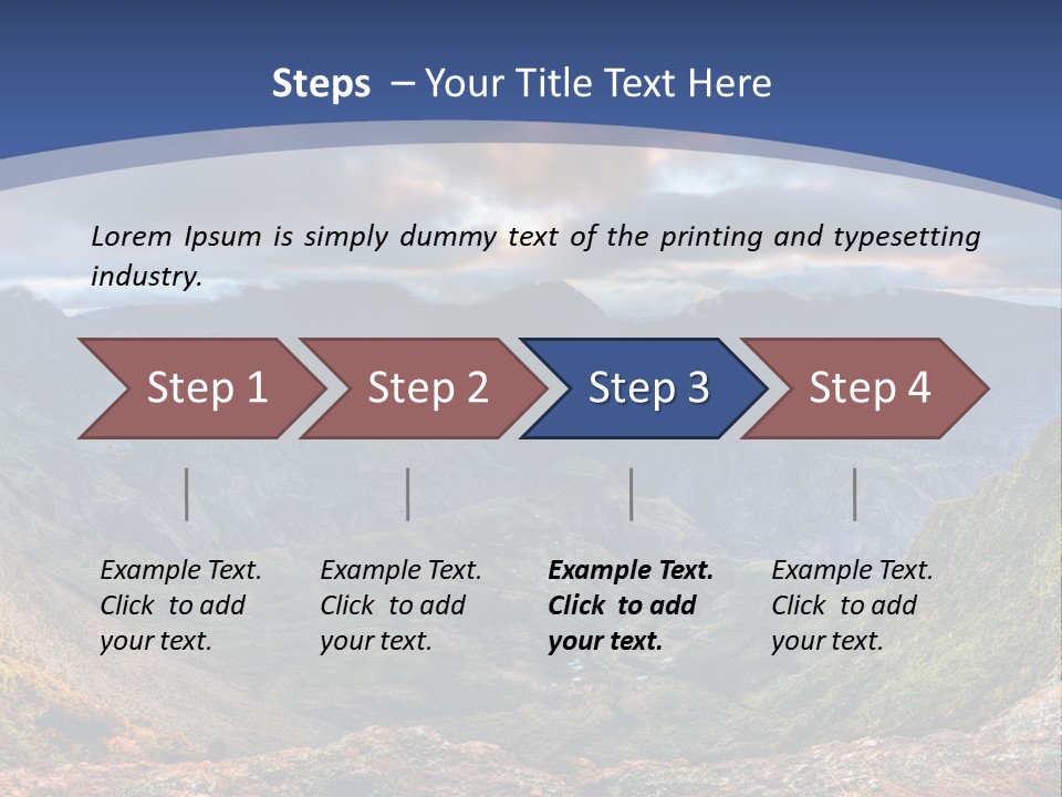 Village Touristy Sky PowerPoint Template