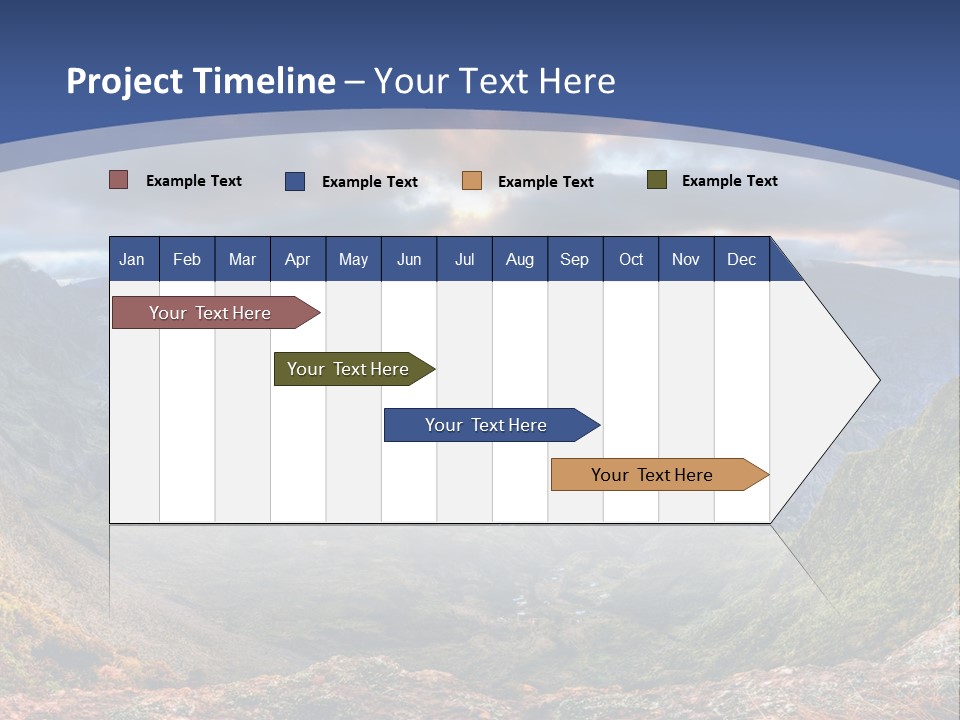 Village Touristy Sky PowerPoint Template