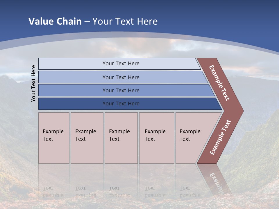 Village Touristy Sky PowerPoint Template